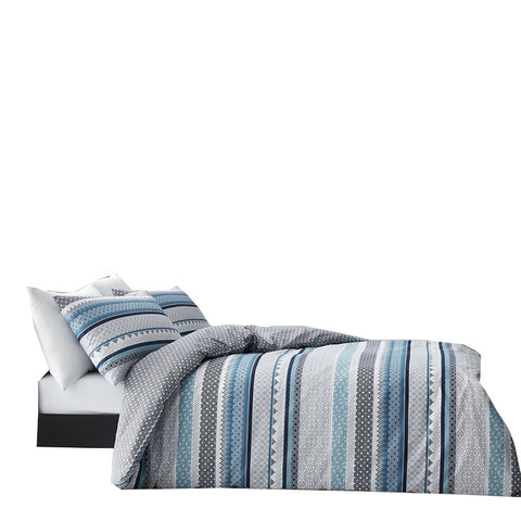 Gabrielle Blue Quilt Cover Set Queen