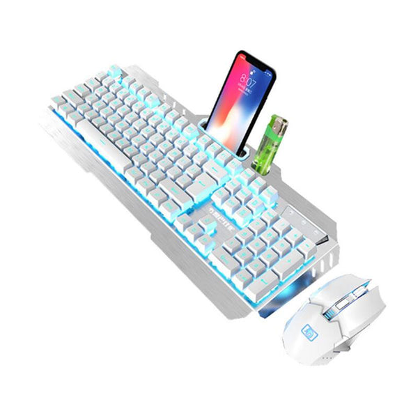 Game Luminous Wireless Keyboard And Mouse Set 2.4G Rechargeable Waterproof