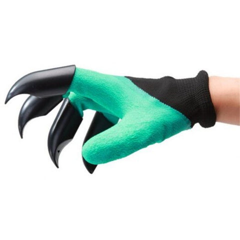 Garden Gloves With Fingertips Claws Quick And Easy To Dig Plant Sheath Black