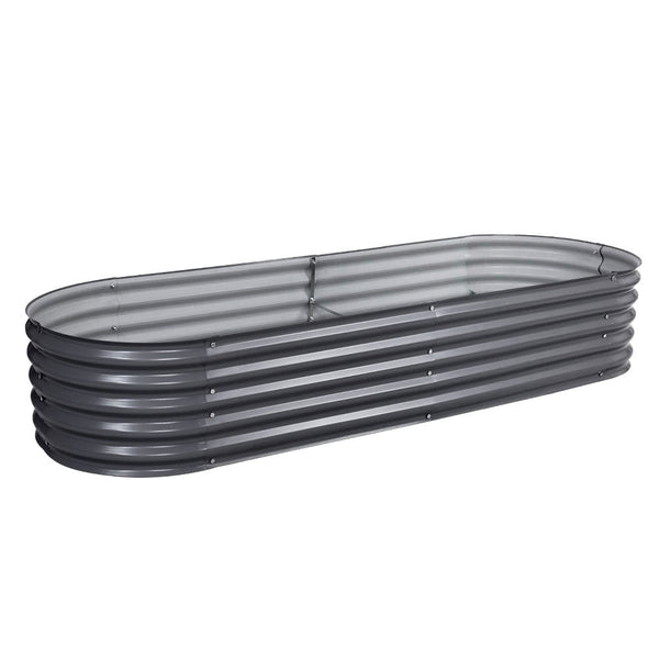 Raised Garden Beds Greenfingers 240X80x42cm Galvanised Raised Garden Bed Steel Instant Planter