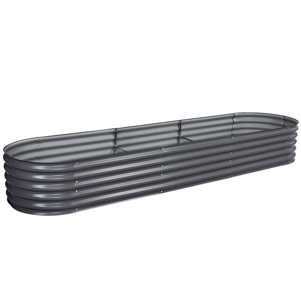 Raised Garden Beds Greenfingers 320X80x42cm Galvanised Raised Garden Bed Steel Instant Planter