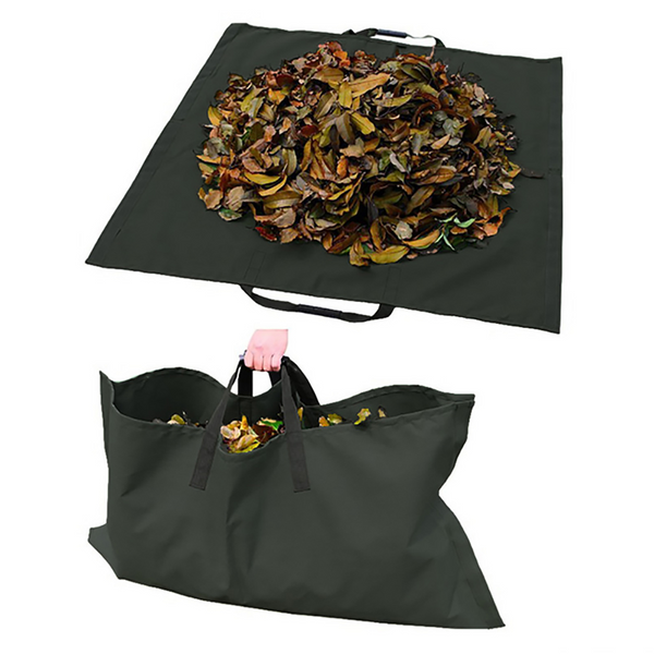 Garden Waste Bags Garden Leaf Storage Outdoor Lawn Yard Waste Tarpaulin Container Recyclable Heavy Duty Garbage Tote Bags