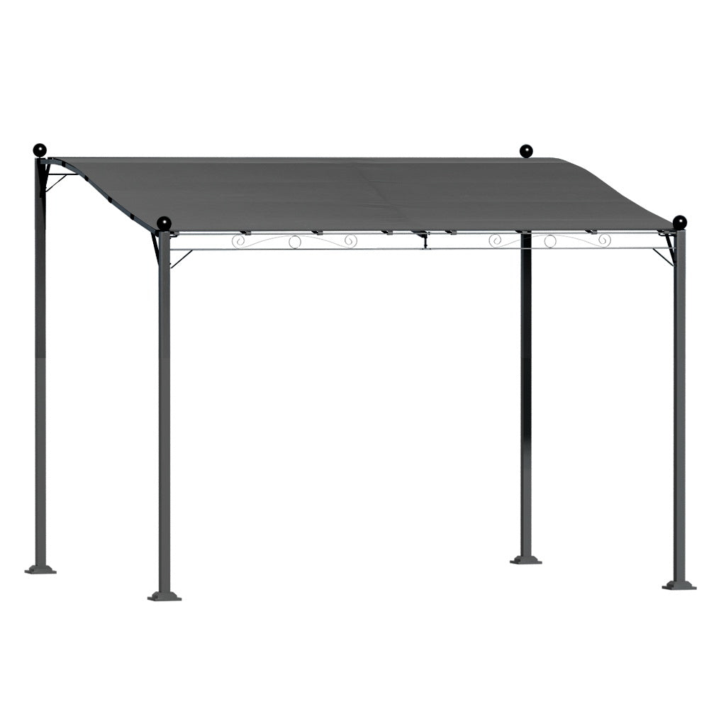 Gazebos & Pergolas Instahut Gazebo Marquee 3M Outdoor Event Wedding Tent Camping Party Shade Iron Art Canopy Grey