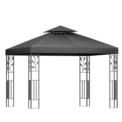 Gazebos & Pergolas Instahut Gazebo 3X3m Marquee Outdoor Wedding Party Event Tent Home Iron Art Shade Grey