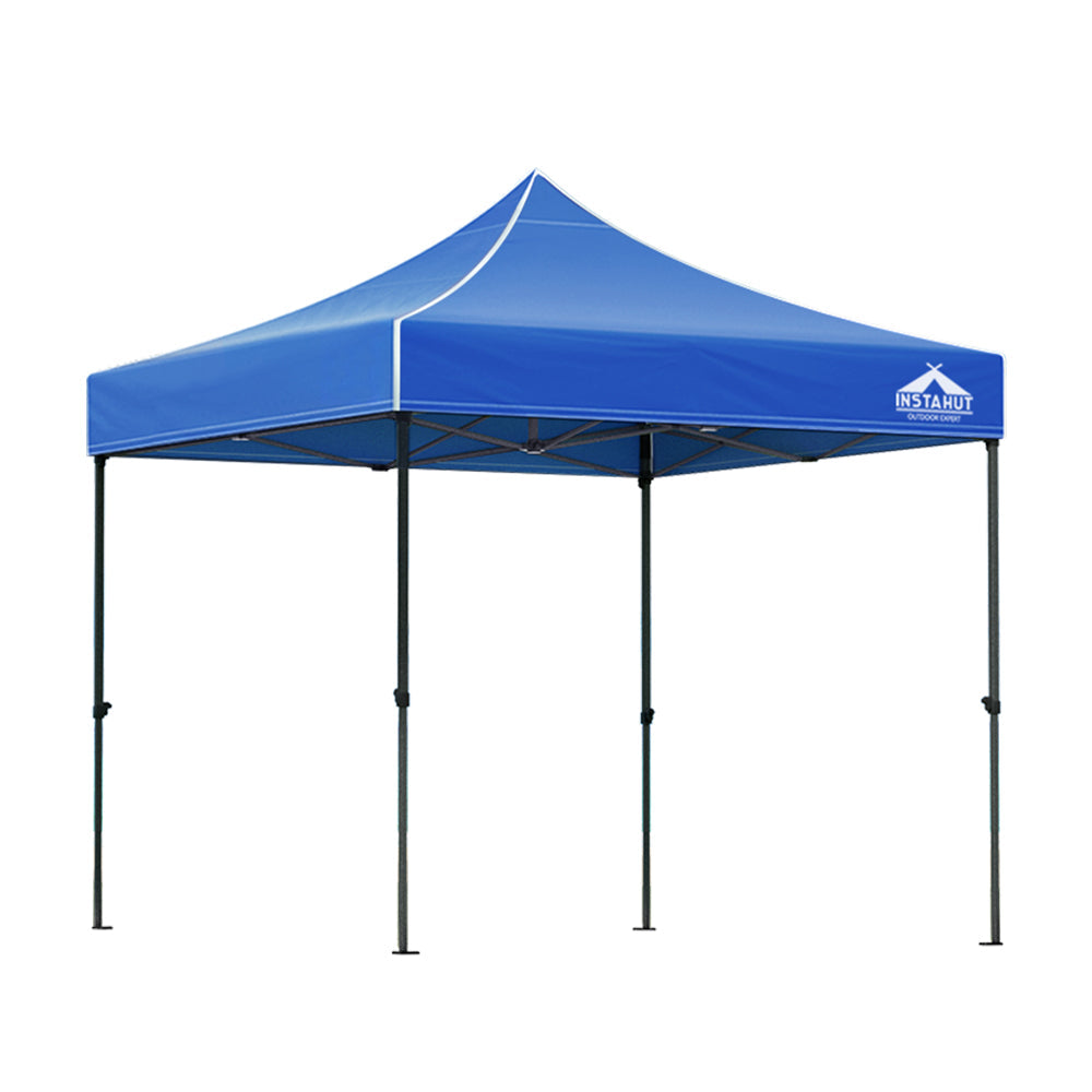 Gazebos & Pergolas Instahut Gazebo Pop Up 3X3m W/Base Podx4 Marquee Folding Outdoor Wedding Camping Tent Shade Canopy Blue