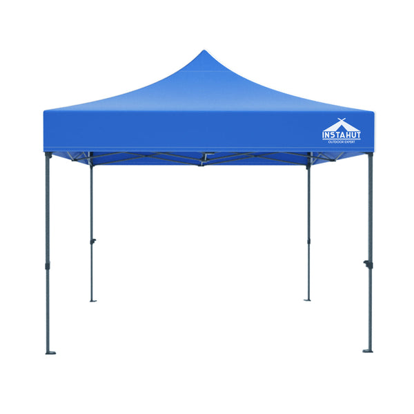 Gazebos & Pergolas Instahut Gazebo Pop Up 3X3m W/Base Podx4 Marquee Folding Outdoor Wedding Camping Tent Shade Canopy Blue