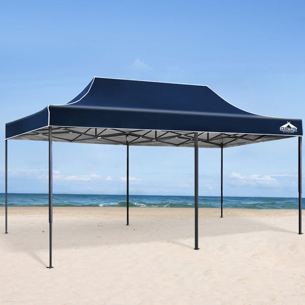 Gazebos & Pergolas Instahut Gazebo Pop Up Marquee Outdoor Tent Folding Wedding Gazebos Navy