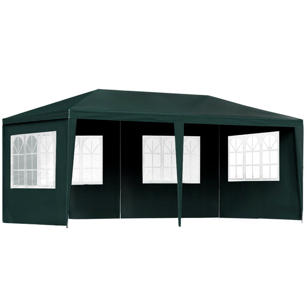 Gazebos & Pergolas Instahut Gazebo 3X6 Outdoor Marquee Gazebos Wedding Party Camping Tent 4 Wall