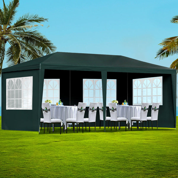 Gazebos & Pergolas Instahut Gazebo 3X6 Outdoor Marquee Gazebos Wedding Party Camping Tent 4 Wall