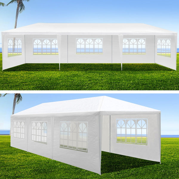 Marquees Instahut Gazebo 3X9 Outdoor Marquee Gazebos Wedding Party Camping Tent 8 Wall Panels