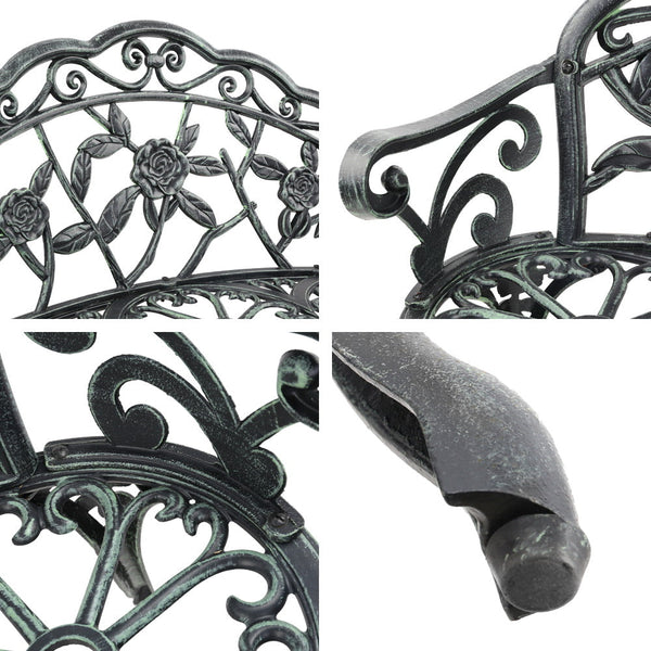 Patio Benches Gardeon Victorian Garden Bench Green