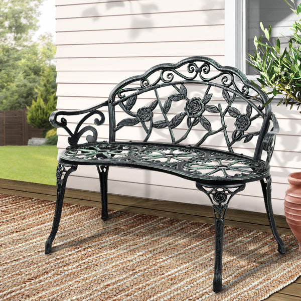 Patio Benches Gardeon Victorian Garden Bench Green