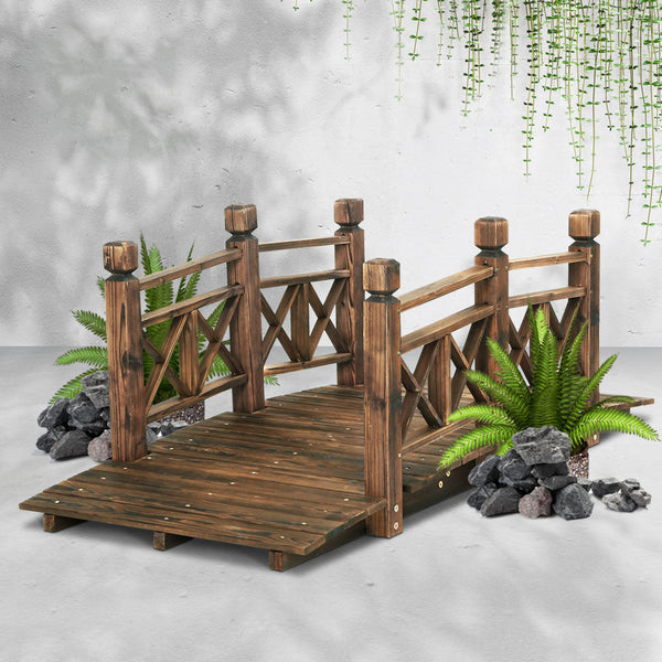 Garden Bridges Gardeon Garden Ornaments Wooden Rustic Bridge Decor Outdoor Decoration Yard