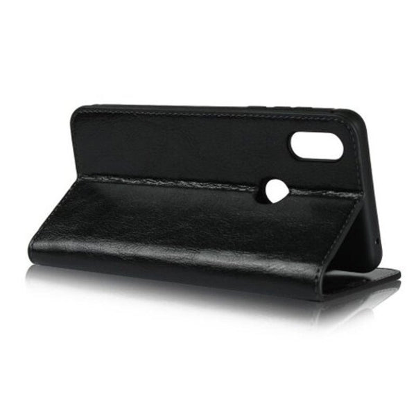 Genuine Leather Wallet Flip Case For Xiaomi Mix 3 Black