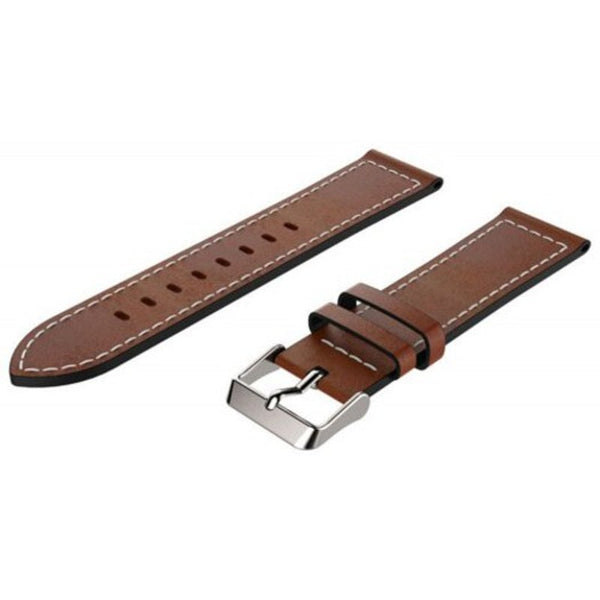 Genuine Leather Watch Bracelet Strap Band For Samsung Gear S3 Frontier Brown