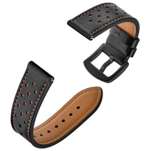 Watch Bands Genuine Leather Watch Strap 22Mm For Amazfit Stratos / 2S Black