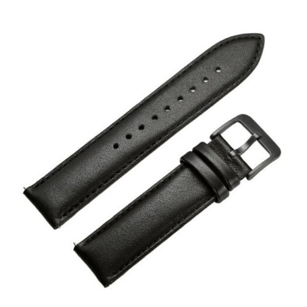 Watch Bands Genuine Leather Watch Wristband Strap For Amazfit Bip Youth Black