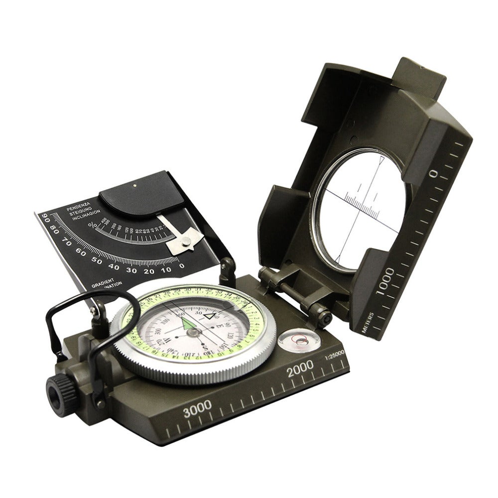 Geology Compass For Professional Military Army Sighting Luminous Outdoor Hiking Camping