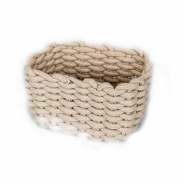 Woven Rope Basket Home Storage Solutions Decor
