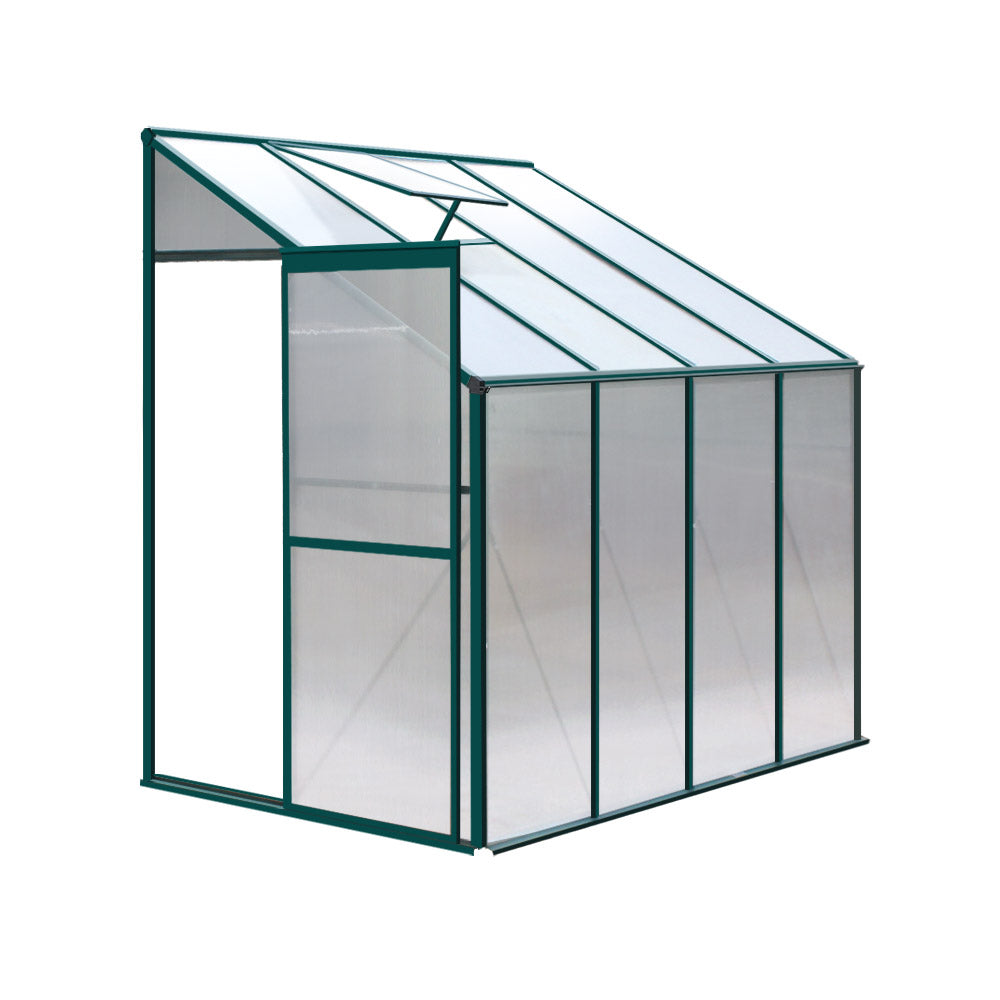 Greenhouses Greenfingers Greenhouse Aluminium House Garden Polycarbonate 2.52X1.27M