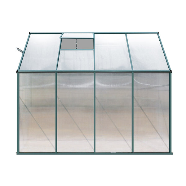 Greenhouses Greenfingers Greenhouse Aluminium House Garden Polycarbonate 2.52X1.27M