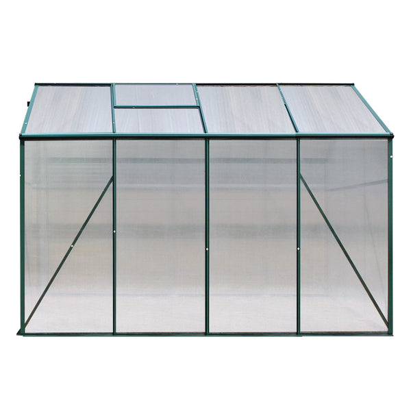 Greenhouses Greenfingers Aluminum Greenhouse House Garden Shed Polycarbonate 2.52X1.9M