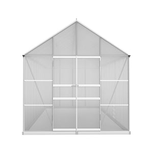 Greenhouses Greenfingers Greenhouse Aluminium Large House Garden Shed 6X2.4M