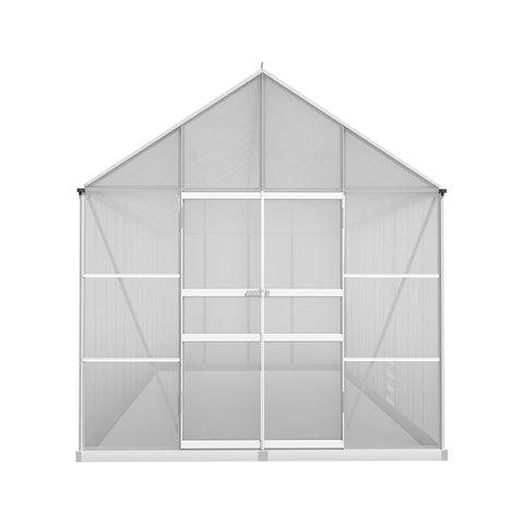 Greenhouses Greenfingers Greenhouse Aluminium Large House Garden Shed 6X2.4M