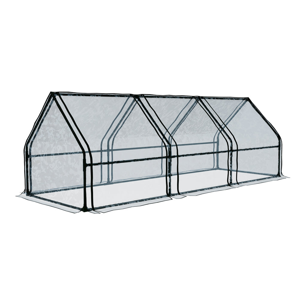 Greenhouses Greenfingers Greenhouse 2.7X0.9X0.9M Mini House Raised Garden Bed Planter Box