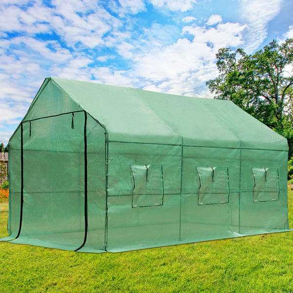 Greenhouses Greenfingers Greenhouse Garden Shed House 3.5X2x2m Storage Lawn