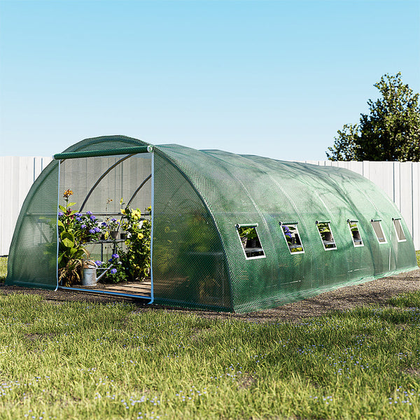 Greenhouses Greenfingers Greenhouse 6X4x2m Walk In House Tunnel Plant Garden Shed Dome