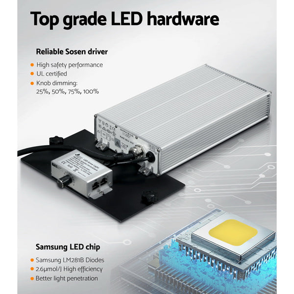 Grow Lights & Light Bulbs Greenfingers Grow Light Full Spectrum 7200W Led Lights Veg Flower All Stage