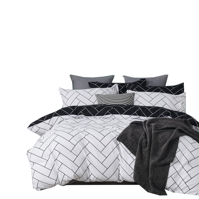 Glen Microfiber Reversible Quilt Cover Set