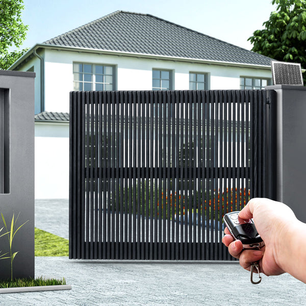 Gate Openers Lockmaster Automatic Full Solar Power Swing Gate Opener Kit 600Kg