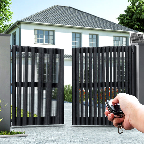 Gate Openers Lockmaster Swing Gate Opener Auto Solar Power Electric Kit Remote Control 1000Kg