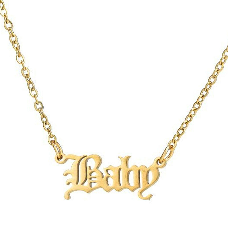 Necklaces & Pendants Baby Pendant Necklace Gift For Girlfriend Women Daughter Birthday Gold