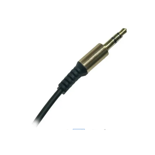 Gold Plated 3.5Mm Male To Audioaux Cable Black