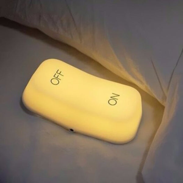 Night Lights Gravity Sensing On And Off Switch Usb Charging Night Light Bedside Lamp Milk White Yellow