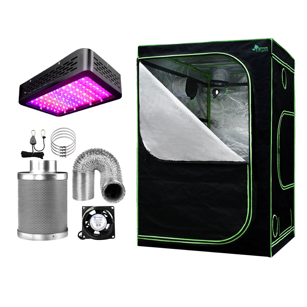 Grow Tents, Dry Racks & Shelves Greenfingers Grow Tent 1000W Led Light 150X150x200cm Mylar 6" Ventilation