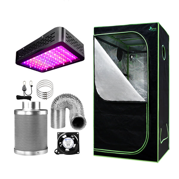 Greenfingers Grow Tent 1000W Led Light 80X80x160cm Mylar 4" Ventilation