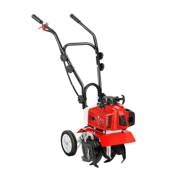 Giantz 88Cc Tiller Garden Cultivator Rototiller 4 Blades Soil Plower Rotary Hoe