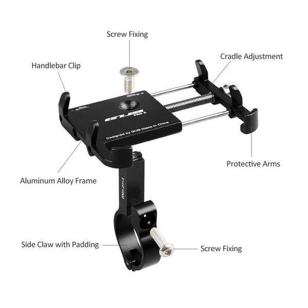 Mounts & Holders Pro2 Anti Slip Bicycle Adjustable Phone Holder Mount Cycling Support Titanium