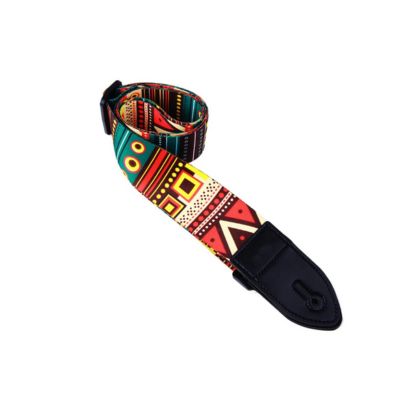 3Pcs Nylon Guitar Strap Adjustable Colorful Printing Straps For Acoustic Electric And Bass Multi Belt