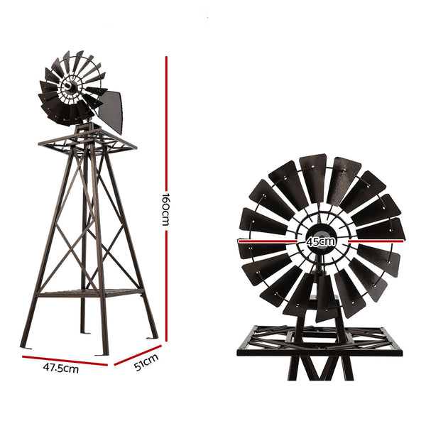 Kitchen Sinks Garden Windmill 160 Centimeter Metal Ornaments Outdoor Decor Ornamental Mill