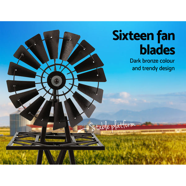 Kitchen Sinks Garden Windmill 160 Centimeter Metal Ornaments Outdoor Decor Ornamental Mill