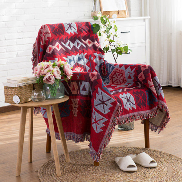 Throws & Afghans Boho Tribal Throw Blankets Picnic Rugs Bedroom Home Decor