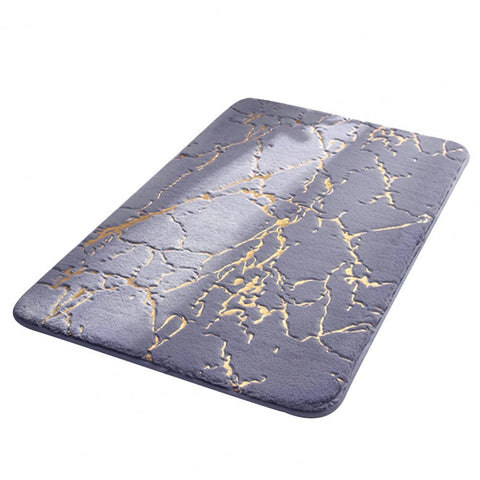 Bath Mats, Rugs & Toilet Covers Non Slip Soft Thick Absorbent Marble Design Bathroom Mat