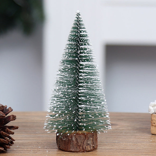 Seasonal Decorations Snow Small Fir Cedar Pine Christmas Tree Table Decoration Ornaments Accessories