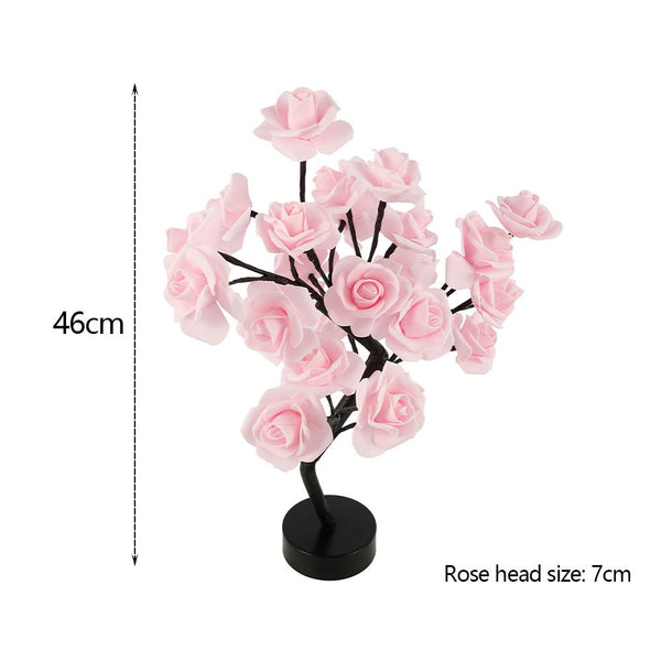 Night Lights Led Rose Flower Decorative Table Lamp Home Night Light