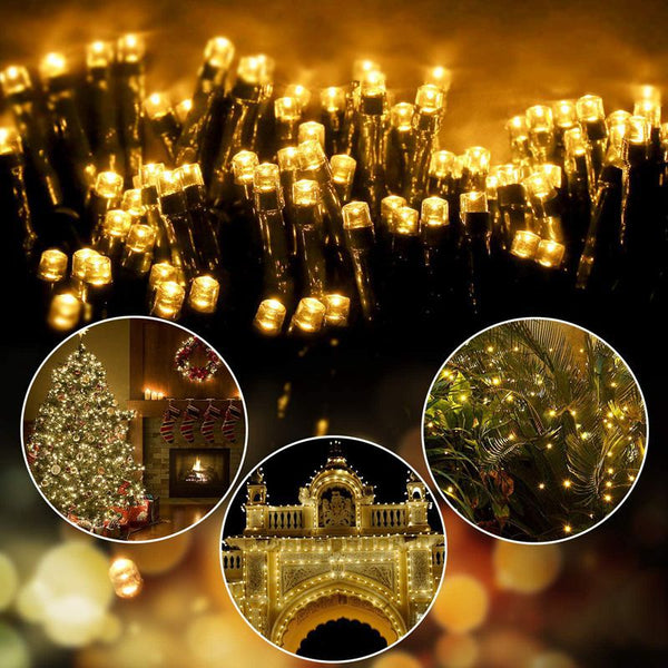 String Lights Led Solar Christmas Lights 7M 50Balls Fairy Decorativestring For Holiday Decorations Warm White